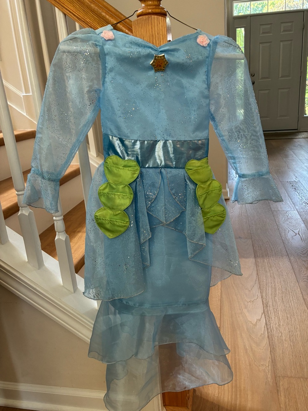 Disney Mermaid Princess Costume Dress with Green Accents